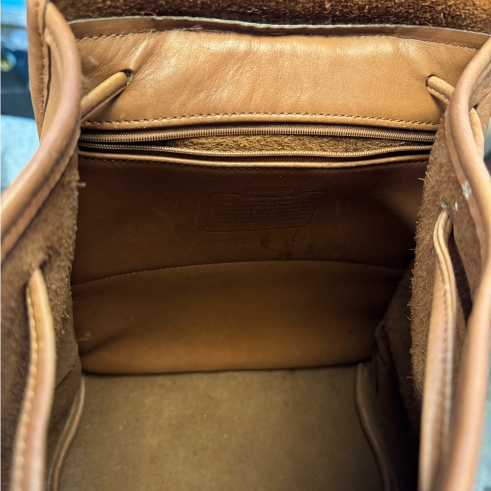 Vintage 90s Coach leather backpack - Picture 5 of 12
